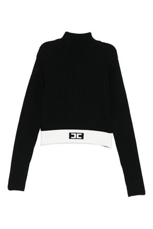 black viscose jumper ELISABETTA FRANCHI KIDS | EFMA173CFL040D748